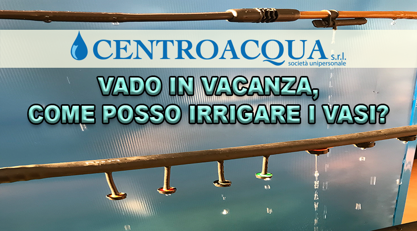 VADO IN VACANZA, COME POSSO IRRIGARE I VASI?